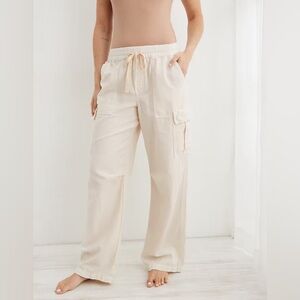 Aerie Village Cargo Pant in Toasted Coconut